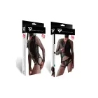 Regnes CRDSET002 Боди под кожу с сеткой и спортивными трусами – чёрный – S Фото num