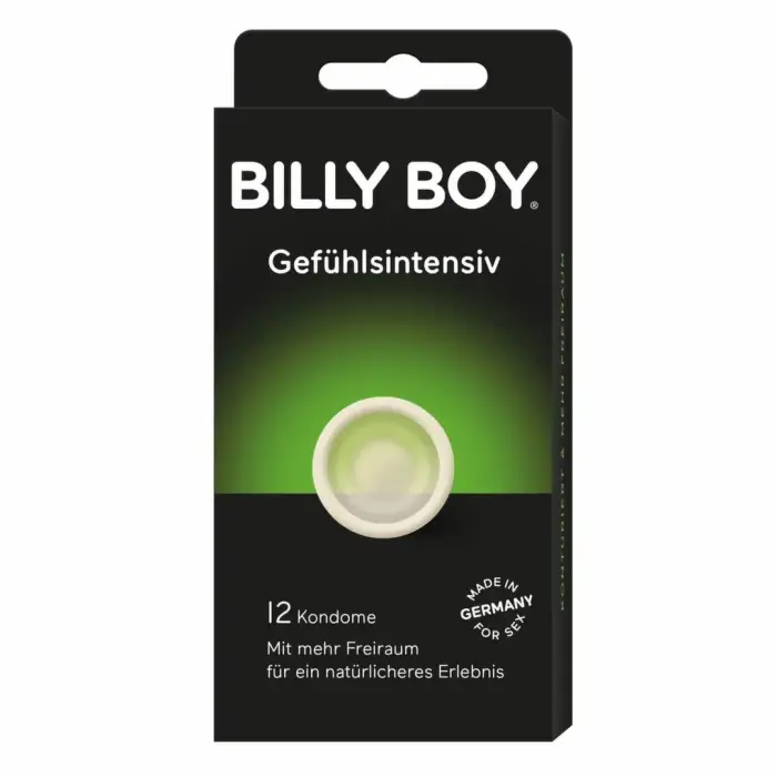 Billy Boy Emotionally Intense anatomiskie lateksa prezervatīvi – 12 gab.