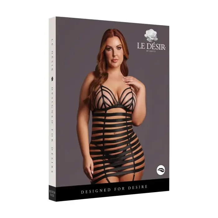 Lola Strappy Set Dress – Queen Size – Black