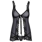 Babydoll ja stringide komplekt – must – S/M Photo