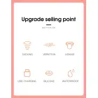 Lauren USB vibrators – rozā Foto 3