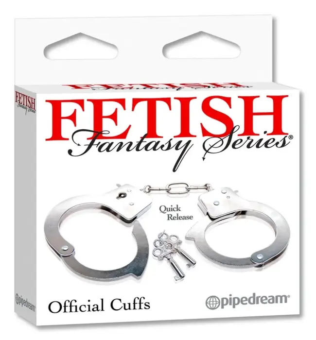 FFS металлические наручники – серебряные – регулируемые с системой быстрого освобождения 9.6 см