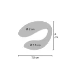 Bound Love pāru vibrators – violets Foto 15