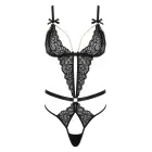 Body BD108 nėrinių bodis – juodas – S/M — Nuotrauka 4