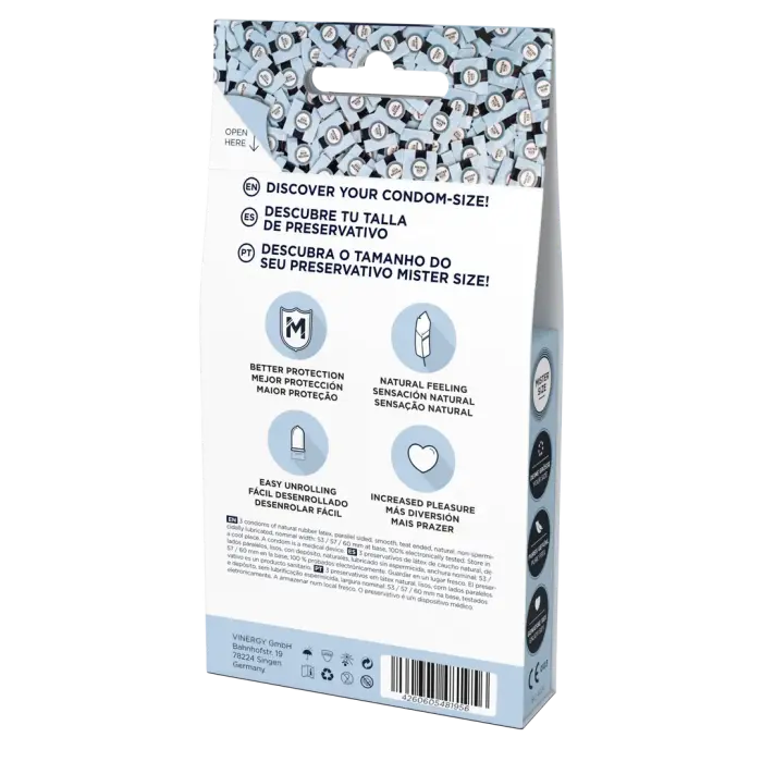 MISTER SIZE тестовый набор презервативов – 3 шт. Фото num