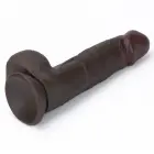 LoveToy Sliding Skin Pro II – divslāņu reālistisks silikona dildo – melns – 20,3 cm (8'') — Foto 7