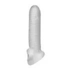 Fat Boy Micro Ribbed peenise varrukas – 16.5 cm (6″) – nahavärv — Foto 2