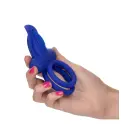 Dual Pleaser Enhancer – rechargeable vibrating cock ring with tongue and remote — Photo 8