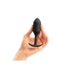 B-Vibe Snug Plug 2 Ridged Anal Plug – Black — Photo 5