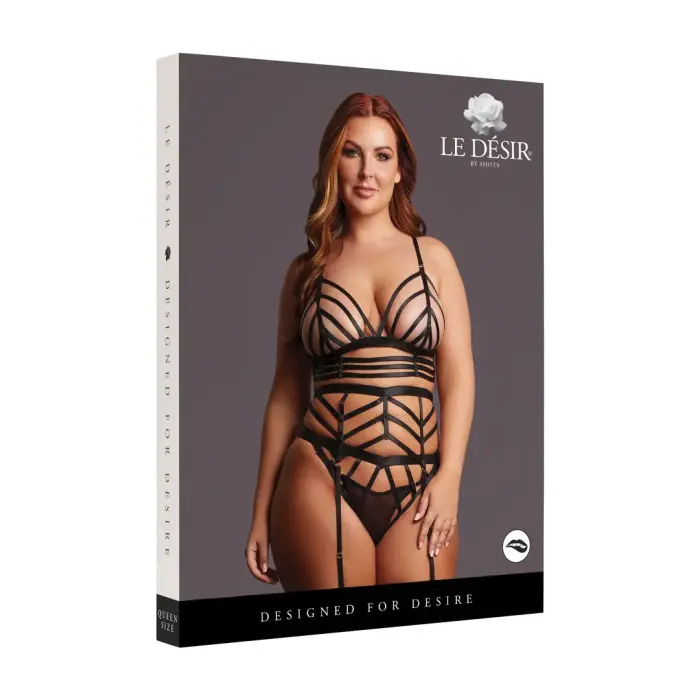 Lola Strappy Set – Queen Size – Black