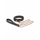 NS Novelties Bondage Couture Collar & Leash Set – Blue — Photo 1