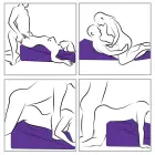 Liberator Wedge/Ramp pozīciju spilvenu komplekts – melns Foto 8