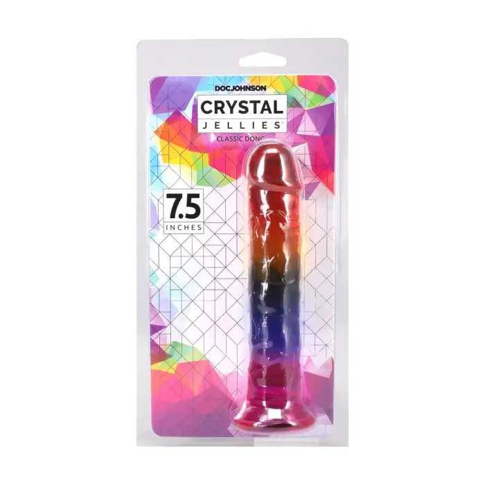 Классический дилдо – 19.7 cm (7.75″) – радужный