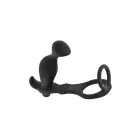 BLUE JUNKER Prostate Stimulator Cockring Plug AP070 - Black Photo