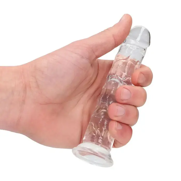 RealRock Crystal Clear – reālistisks dildo ar piesūcekni – caurspīdīgs – 12,7 cm
