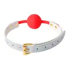 Summertime Ball Gag – Red/White — Photo 2