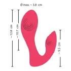 Sweet Smile nuotoliniu būdu valdomas dviejų variklių nešiojamas G taško vibratorius – 12.8 cm — Nuotrauka 11