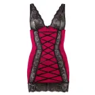 Red Chemise with Lace Inserts – XL — Photo 4
