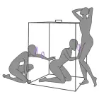 Secret Dome Scandale BDSM rotaļu kabīne – violeta Foto 18