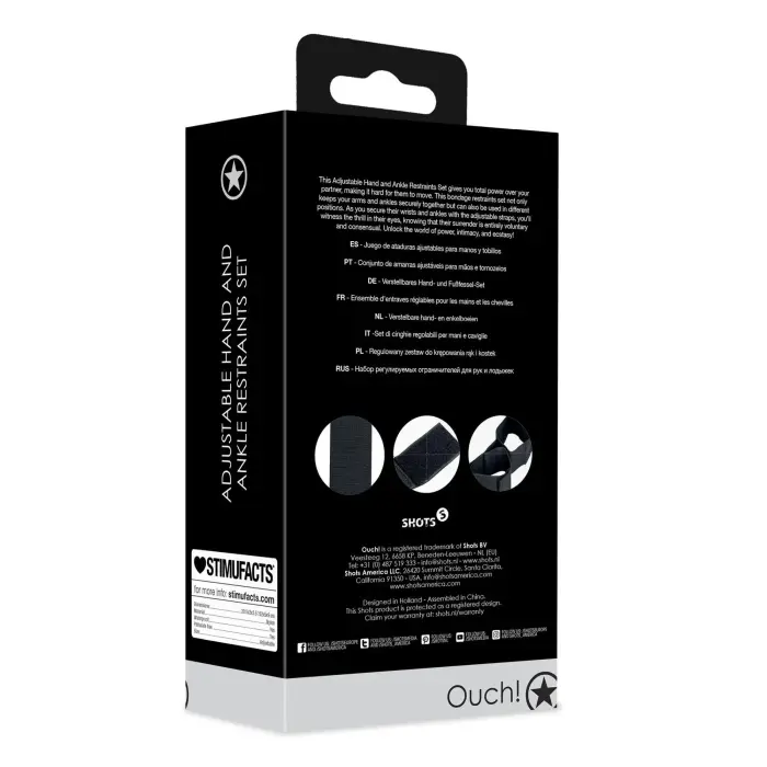 Adjustable Hand and Ankle Restraints Set Foto 3