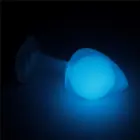 Gemoria Silicone Glow-in-the-Dark Butt Plug – 3.5–4 cm – Blue — Photo 9