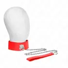 Kink Adjustable Red Collar with Wide Strap 33.5-41 cm, 65 cm Belt — Photo 2