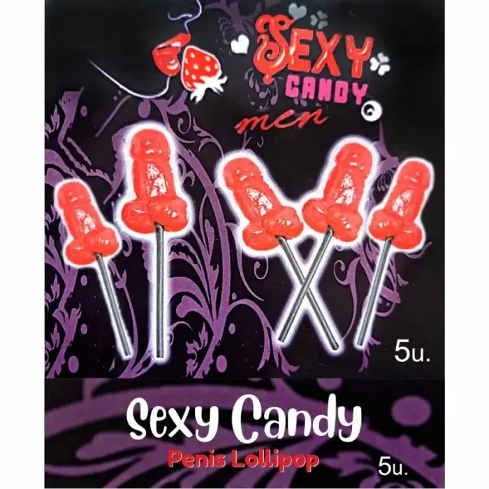 Diablo Picante novelty party lollipops – cherry – 5 pcs