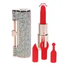 Dimanta lūpu krāsas vibrators ar 4 uzgaļiem – 2.8 cm – irizējošs — Foto 4