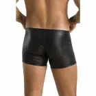 Passion 049 David – men's matte faux leather shorts – black – S/M — Photo 4
