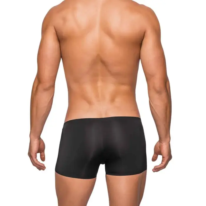 Male Power Seamless Sleek Boxer Shorts – Black – S