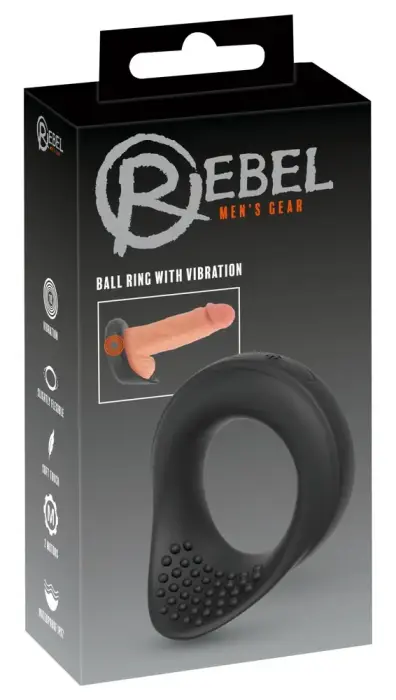 Rebel Ball Ring with Vibration – Black