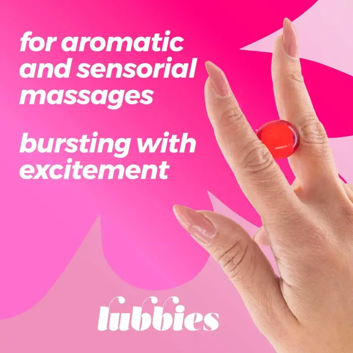 CRUSHIOUS Lubbies ēdamas masāžas eļļas bumbiņas – zemeņu un šokolādes – 3 gab. Foto 6