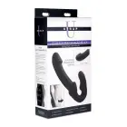 SU Evoke jaudīgs bezsiksnas strapon vibrators – melns — Foto 1