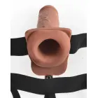 FFS 7 Dobais Strap-on Dildo – 20.3 cm (8″) – Tumši sarkans — Foto 4