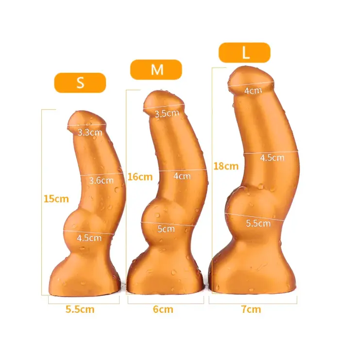 Goldplay dildo – 18 cm (7″) – Zelta Foto 6