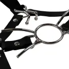 Head Harness with Spider Gag and Nose Hooks – Black — Photo 10