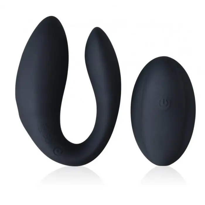 INTY Toys Switch pāru vibrators – 18 cm – melns