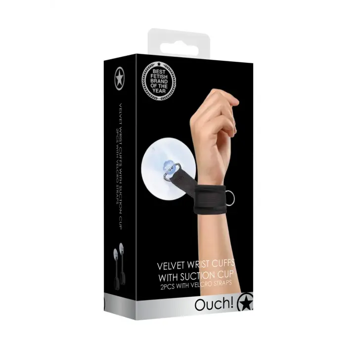 Adjustable Suction Cup Wrist Restraints – Black