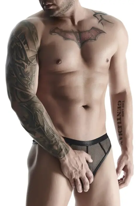 RFP regnes fetish planet Men's Mesh Thong – Black – L