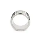 Mr. Steel Elegant Deep dzimumlocekļa gredzens – 4 cm (1.6″) – sudraba — Foto 4