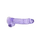 Realistlik dildo munanditega ja iminapaga – 25 cm (9.8″) – Lilla — Foto 3