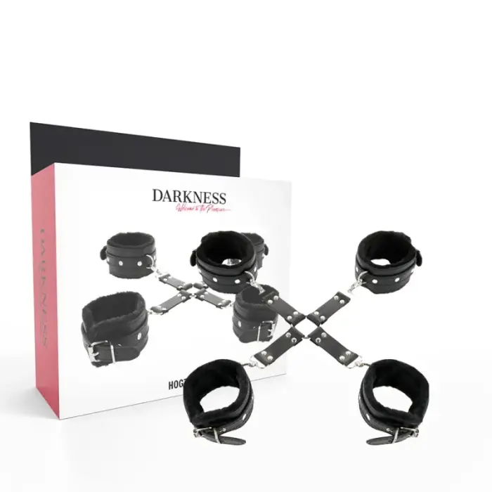 Darkness Premium система фиксации для рук и ног из искусственной кожи – чёрная