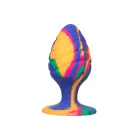 Cheeky Swirl Anal Plug – 4.4 cm (1.75″) – Multicolored — Photo 1