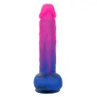 Ombre Hombre vibrējošs dildo – 23 cm (9″) – Rozā — Foto 9