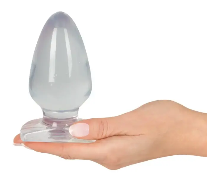 Kristāldzidrs liels spraudnis – 12.2 cm (4.8″) – Caurspīdīgs Foto 7