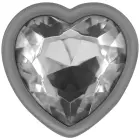 INTENSE White Heart Aluminum Metal Plug S – Decorative Crystal Base — Photo 3