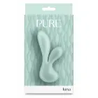 NS Novelties Pure Luna двухслойный силиконовый вибратор – бирюзовый – 10,6 см — Фото 1