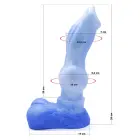 Kiotos Monstar Beast XL dildo – 33 cm (13″) – Zils — Foto 20