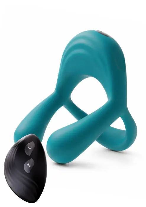Xocoon Bond Vibrating Couples Ring + Remote – Green