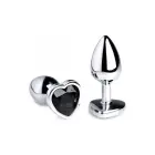 Black Heart Butt Plug – S – Black — Photo 4